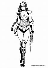 Wonderwoman sketch template