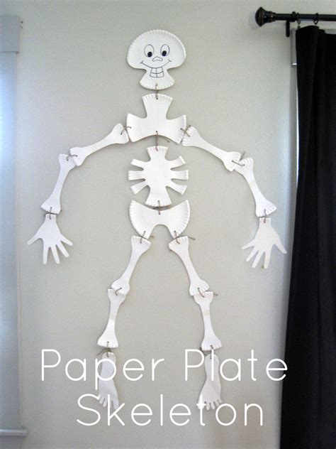 pickup  creativity paper plate skeleton tutorial