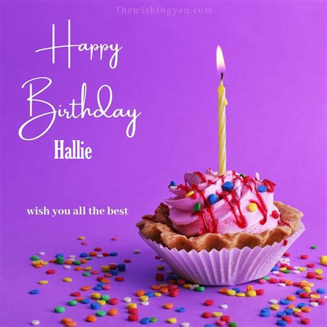 hd happy birthday hallie cake images  shayari
