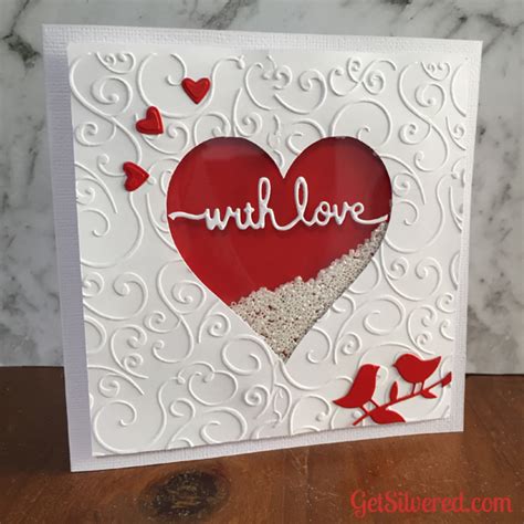 shaker heart valentine card