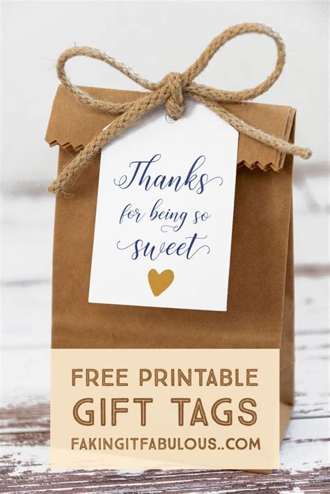 sweet  printable gift tags  printable