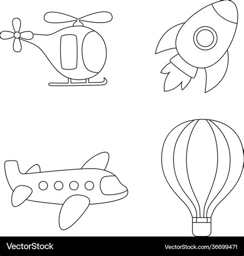 air transportation coloring pages preschool body