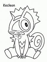Coloring Pages Pokemon Wuppsy Kecleon Kids Printables Characters раскраски рисунки Artikel Van sketch template