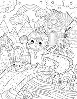 Holidays Coloring Happy Candyland sketch template