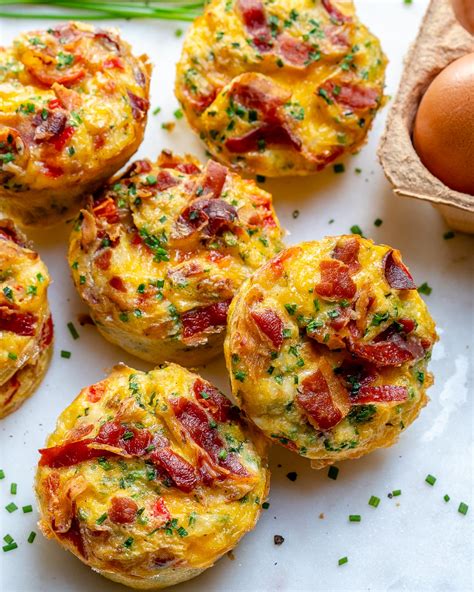 clean eating bacon egg muffins   bomb  cookbook network