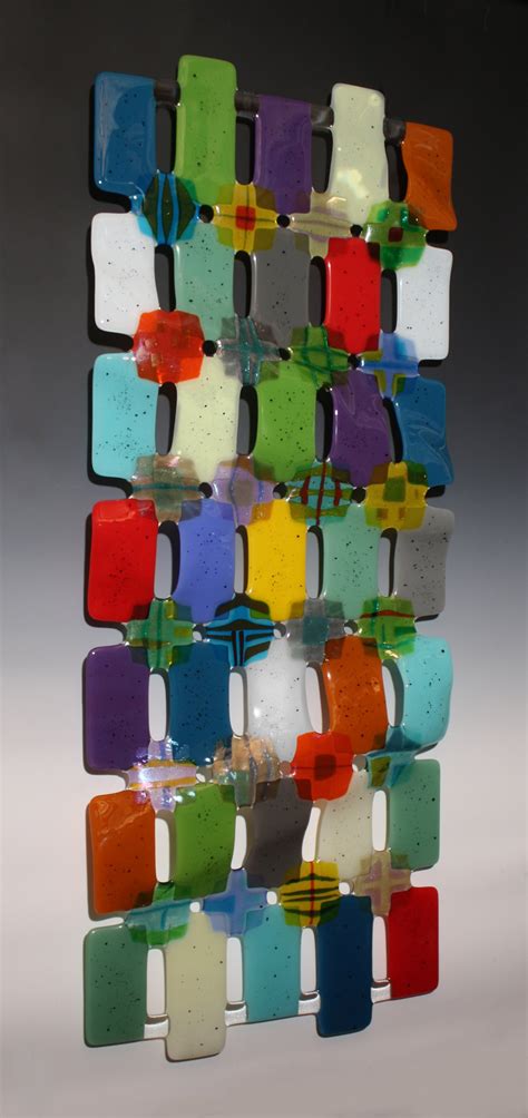 Kaleidoscope By Nina Cambron Art Glass Wall Sculpture