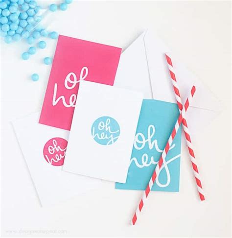 printable note cards  hey