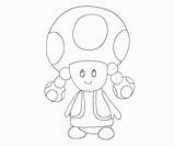 Coloring Toadette Mario Pages Library Popular sketch template