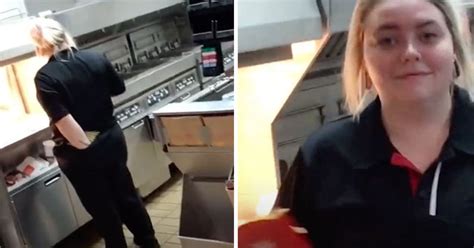 Mcdonalds Employee Adds Her Own Secret Sauce To Customers Order Eww