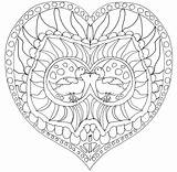 Mandala Mandalas Druku Mandale Kolorowanka Kolorowanki Serca Dzieci Corazones Serce Wydruku Valentín Imprimir Drukowania Kwiaty Kaczki sketch template