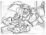 Beast Beauty Coloring Color Kids Pages Print Disney Incredible sketch template