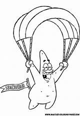 Coloring Parachute Pages Popular Patrick sketch template