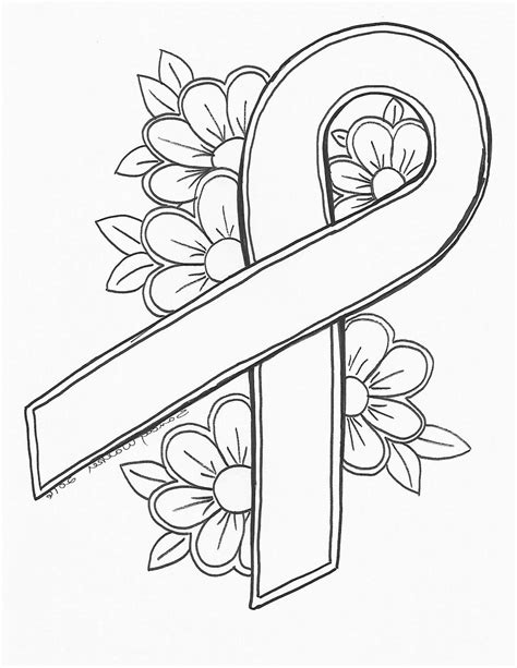 printable cancer coloring pages printable templates