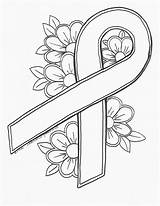 Cancer Breast Ribbon Drawing Pink Coloring Pages Drawings Paintingvalley sketch template