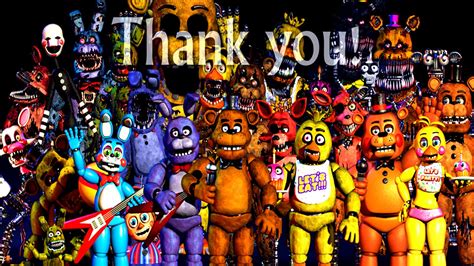 Five Nights At Freddy S All Animatronics 4 3 2 And 1