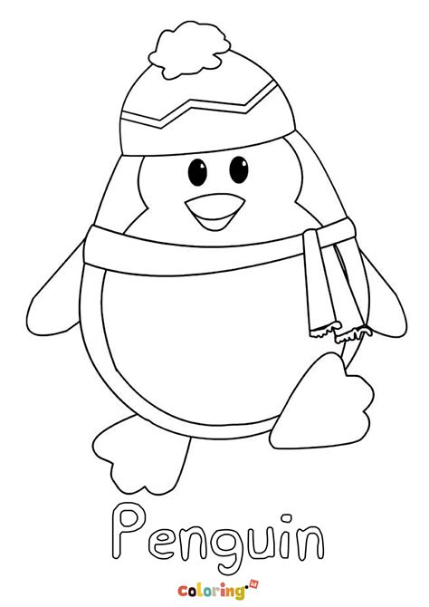 penguin coloring pages  elementary kids tripafethna