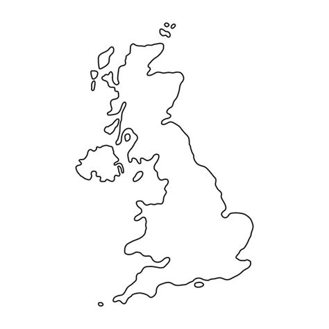 blank uk map   royalty  licensable stock vectors vector