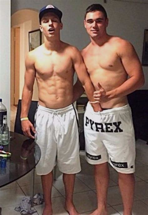 Shirtless Male Muscular College Frat Men Jocks Goofing Off Photo 4x6
