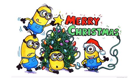 minions christmas wallpapers wallpaper cave minion christmas merry