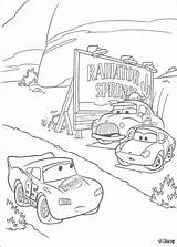 Coloring Disney Cars Pages Book Library Clipart Radiator Springs sketch template