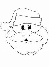 Santa Claus Face Drawing Beard Christmas Big Template Cut Coloring Draw Easy Coloringpage Crafts Eu Templates Kids Printable Father Drawings sketch template