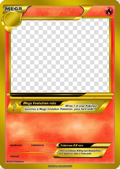 blank fire pokemon card