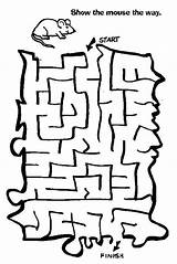 Mazes Olds Maze Puzzle Coloring sketch template