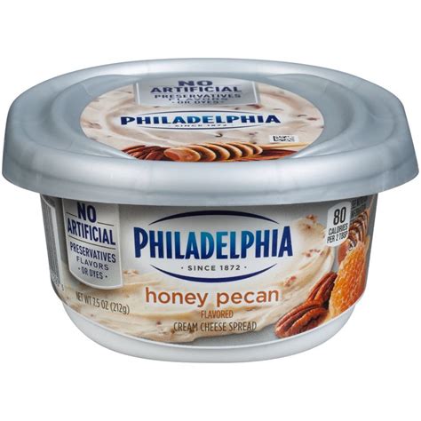philadelphia honey pecan cream cheese spread 7 5 oz tub