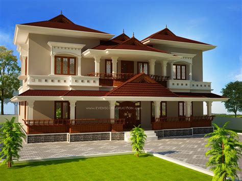 evens construction pvt  modern style kerala house