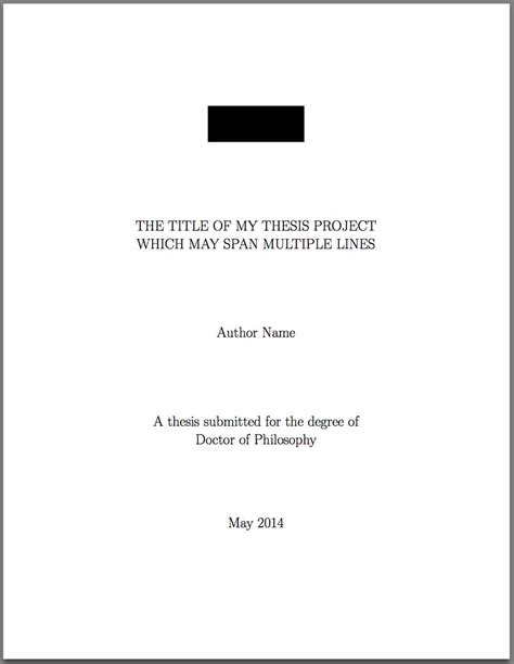 template  latex phd thesis title page texblog intended  latex