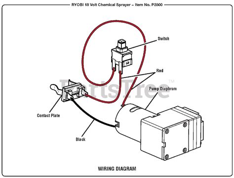 Ryobi P 2800 107270001 Ryobi 18v Sprayer Wiring Diagram Parts