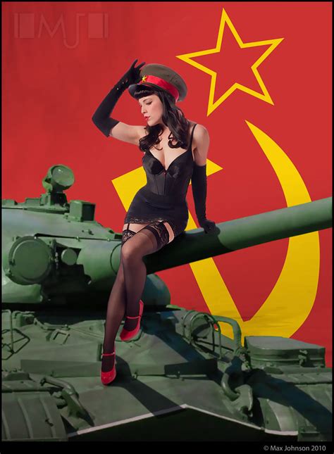 Red Scare Soviet Pinup In Soviet Russia Pin Up Made Of Po Flickr