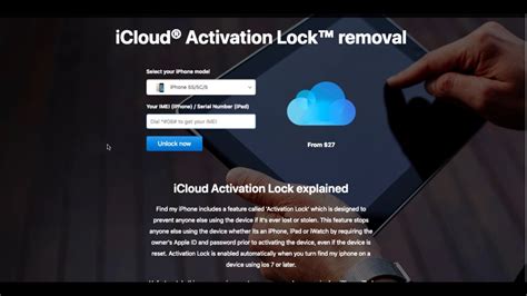 icloud removal  activation lock bypass service