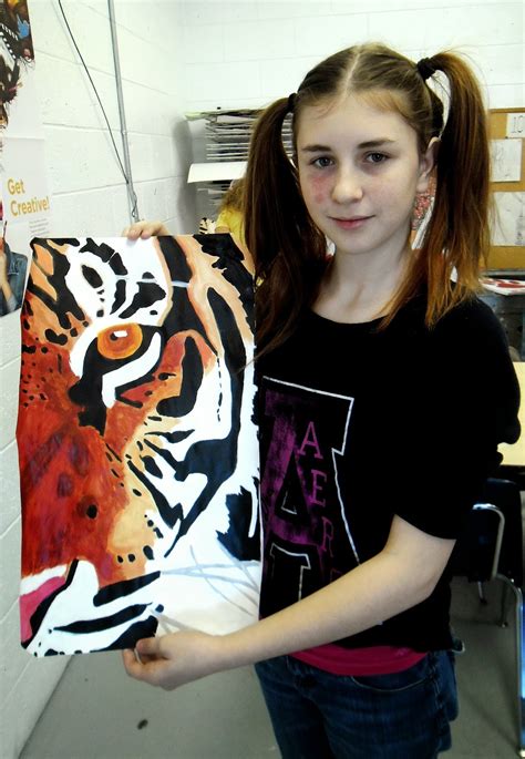 lessons     art room cropped animal portrait paintings art