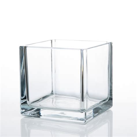 Richland Square Glass Cube Vase 5 Set Of 12