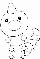 Pokemon Weedle Coloring Pages Printable Lineart Lilly Gerbil Print Horse Fire Color Caterpie Collection Popular sketch template