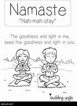 Yoga Namaste Coloring Abc Pages sketch template