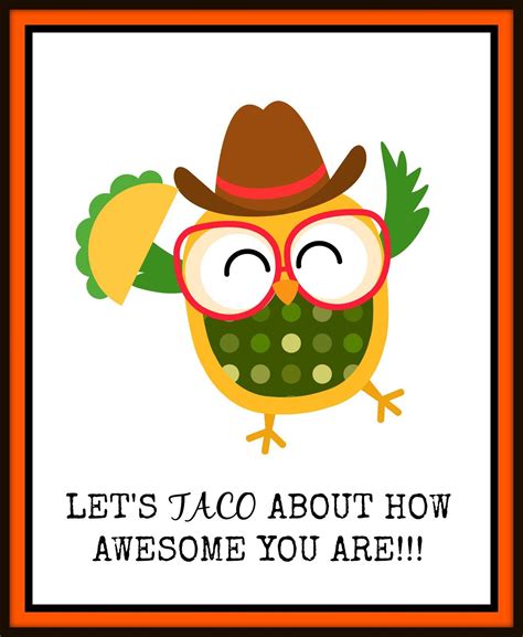 cupcake liner taco friend card idea  kids   taco gifts lets