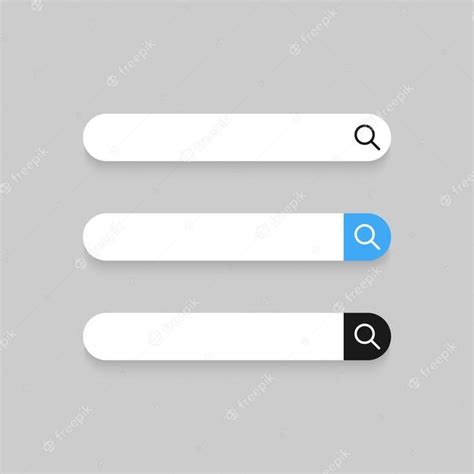 premium vector search bar icons blank search bar icon  website empty template search bar