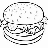 Coloring Chicken Nugget Pages Getcolorings Hamburger Drawn Printable sketch template