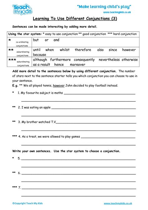 learning    conjunctions  tmk education