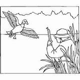 Hunting Duck Coloring Sheet Water sketch template