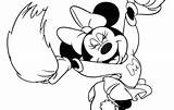 Minnie Cheerleader Coloring Mouse Printable Pages Tablero Seleccionar sketch template
