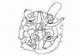 Simpsons sketch template