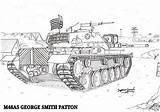 Patton Tank Battle Main sketch template