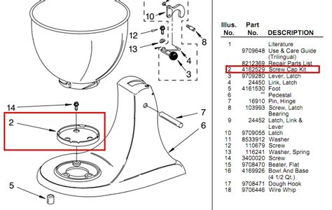 kitchenaid stand mixer replacement parts wow blog