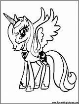 Pony Little Coloring Pages Luna Nightmare Moon Printable Princess Color Kids Queen Chrysalis Print Para Colorear Colouring Fim Library Clipart sketch template