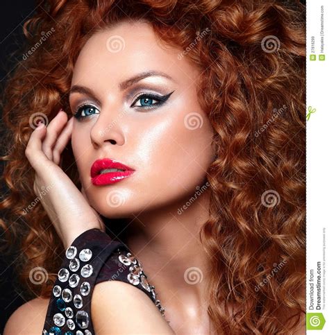 Redhead Model With Perfect Clean Skin Royalty Free Stock