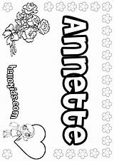 Annette Coloring Hellokids Print Color Pages sketch template
