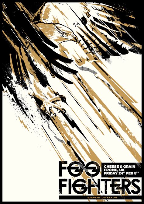 foo fighters tribute gig poster  behance